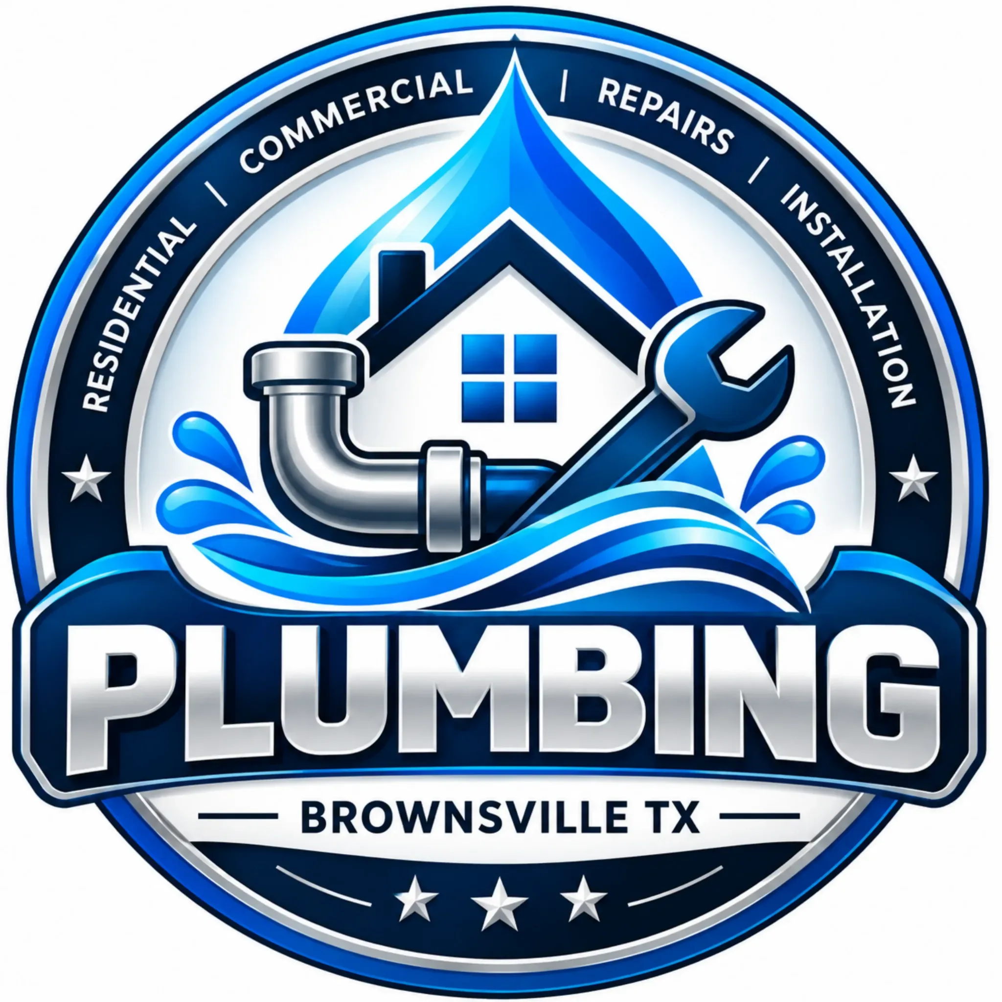Plumbing Brownsville TX Company Emblem