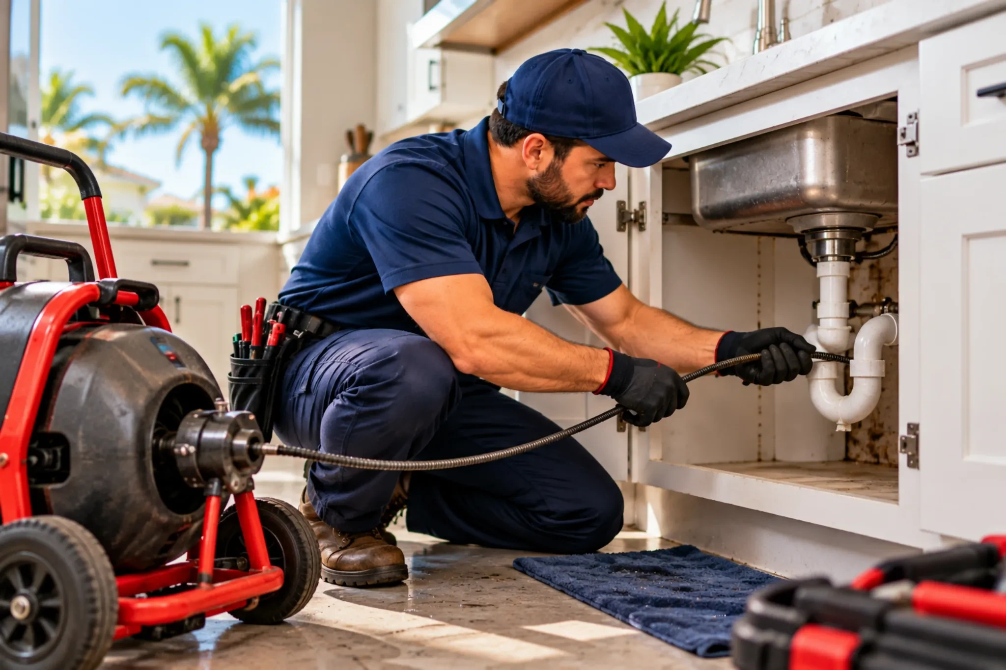 Professional drain cleaning services in Brownsville