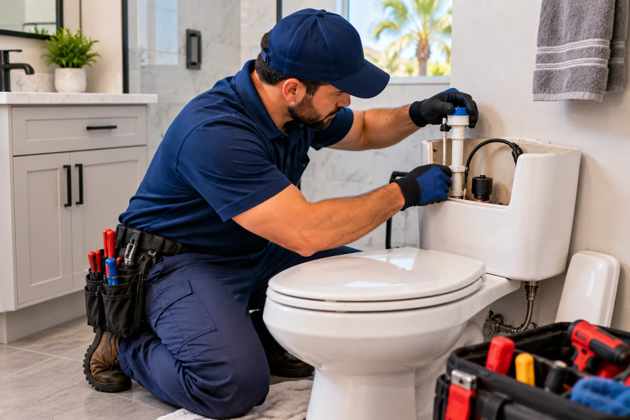 Toilet repair and replacement services in Brownsville